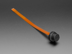 Angled shot of a panel mount TF socket cable.