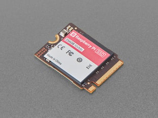 Angled shot of 256GB NVMe SSD.