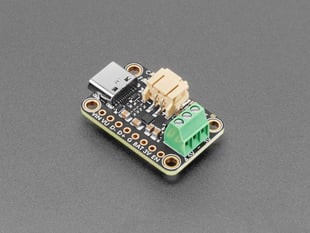 Angled shot of lipo charger PCB.