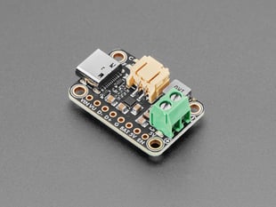 Angled Shot of the Adafruit bq25185 USB / DC / Solar Charger with 5V Boost Board.