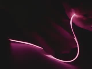 Demo Video of the Single ended nOOds - 300mm long Flexible LED Filament - Pink 3V