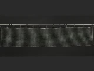 LED animation of green blobby.