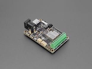 Angled shot of rectangular LED driver board.