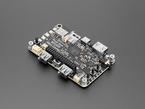 Overhead shot of black, credit-card-sized microcontroller.