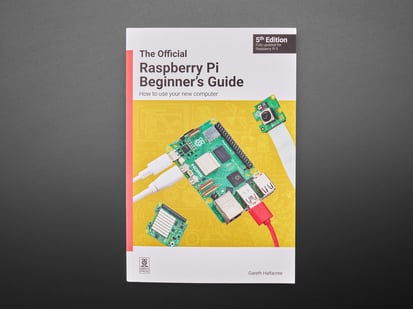 Top Down Front Shot of The Official Raspberry Pi Beginner's Guide 5th Ed EN.