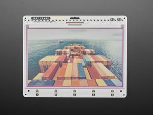 Top Down Front Shot of the Pimoroni Inky Frame 7.3" (Pico 2 W Aboard).