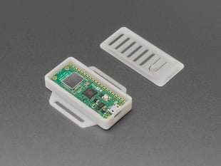 Angled Demo Shot of the Pi Pico SLA Case, Separated.