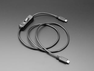Angled Shot of the Long USB Type C M to M data +power switch.