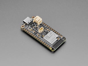 Angled Shot of the Adafruit ESP32-S3 Reverse TFT with w.FL Antenna.