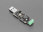 Angled Shot of the Board to the Adafruit Sparkle Motion Stick + Enclosure Kit.