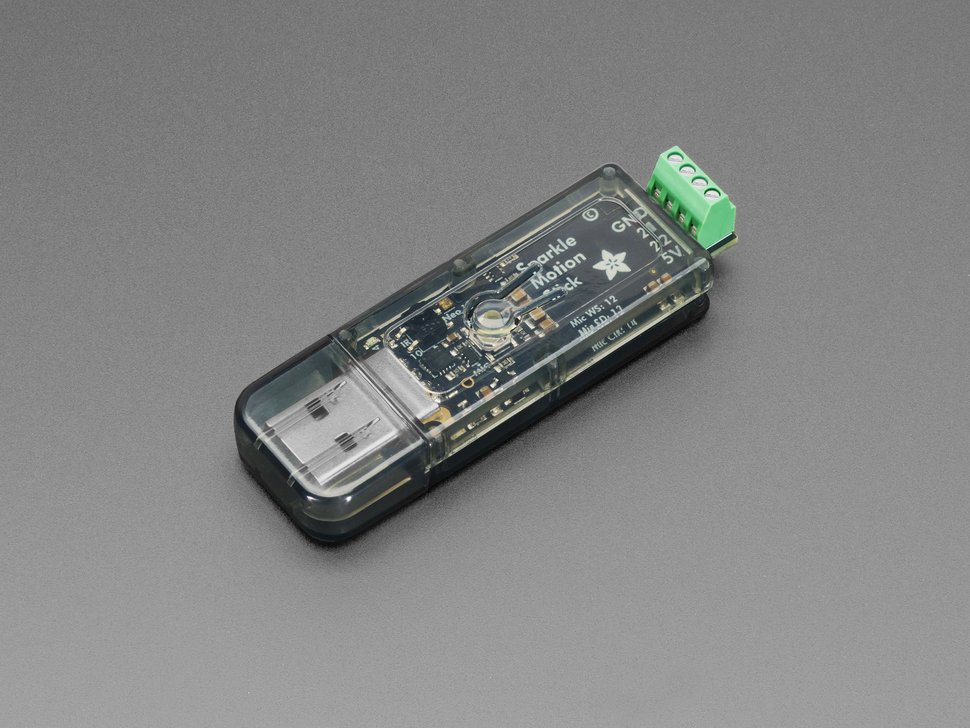 Angled shot of PCB in enclosure.