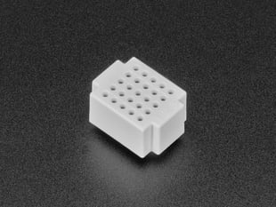Angled Shot of the White Premium Breadboard.
