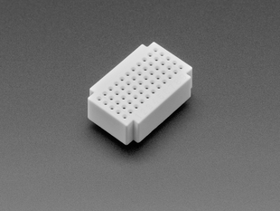 Angled Shot of the White Premium Breadboard - ZY-55.