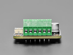 Close Up Shot of the Terminal Blocks on the Adafruit STSPIN220 Stepper Motor Driver Breakout Board.