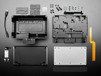 Kit Shot of the SmartiPi Touch Pro 3 (Small) Disassembled with all of the Included Components.