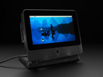 Touchscreen enclosure showing a desktop.