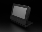Touchscreen enclosure not powered on.