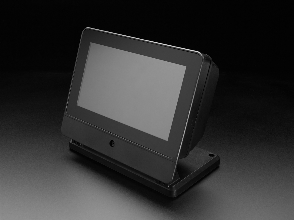 Touchscreen enclosure not powered on.