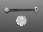 75mm long slim, right angle USB C to USB C cable with U.S. quarter for scale.