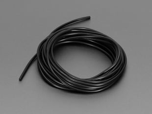 Bundle of black, rubber, conductive cord.