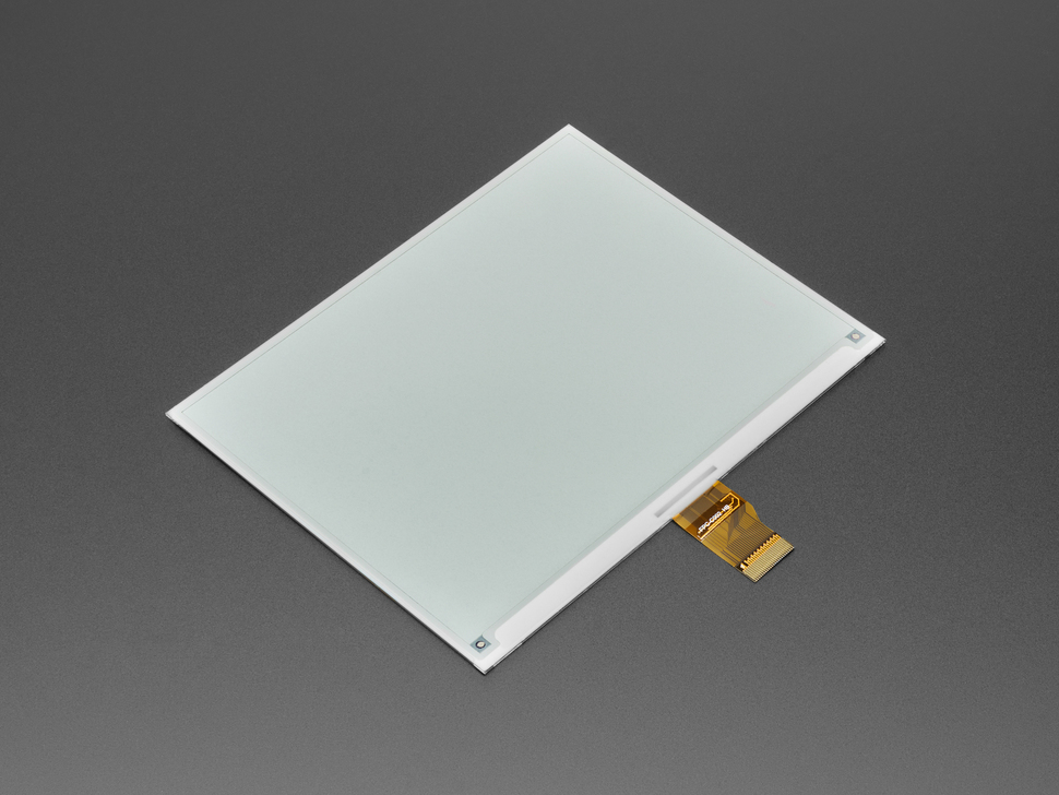 Angled 5.83" Monochrome Black/White EPD - Bare Display.