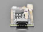 Close-up of USB-C connector on dev board.