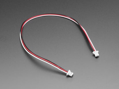 200mm long JST-SH 1mm pitch 3-pin cable with plug connectors.