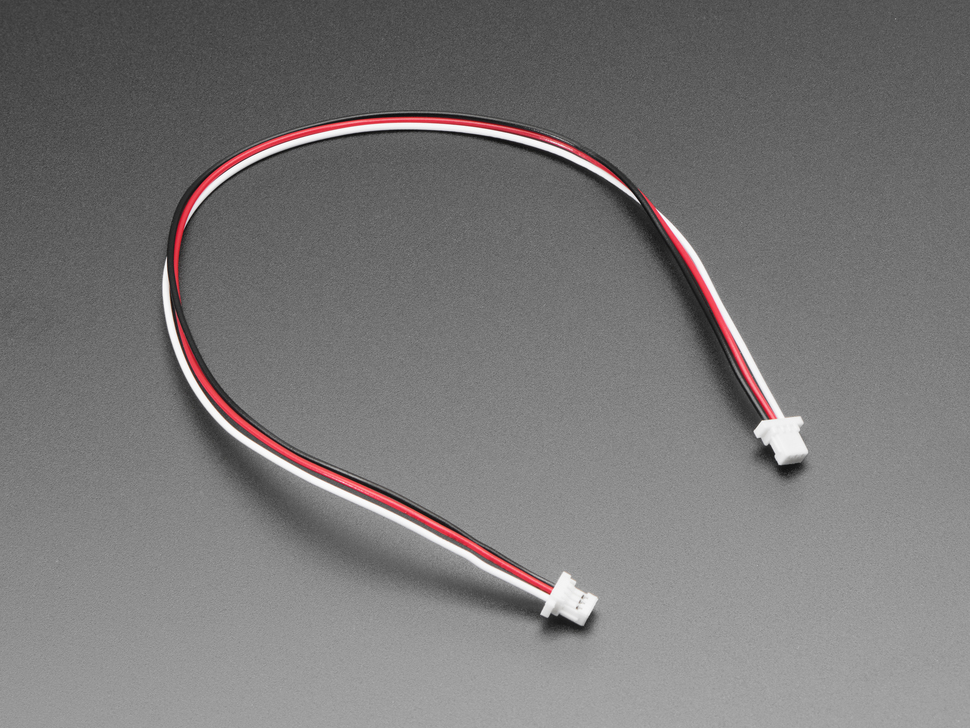 200mm long JST-SH 1mm pitch 3-pin cable with plug connectors.