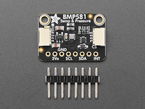 Top Down Front Shot of the Adafruit BMP581 I2C or SPI Temperature Humidity Pressure Sensor with Included 8pin Header.