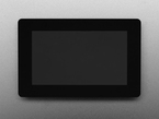 Overhead shot of 5 inch touch screen display.