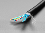 Close Up Shout of the wires within the Slim Cable - 1820mm / 6 feet long.
