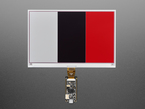 7.5" tri-color electronic ink display showing three columns in white, black, and red.
