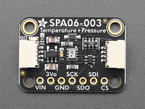 Overhead shot of temperature and pressure sensor breakout.