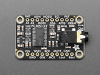 Overhead shot of audio breakout board with 3.5mm jack.