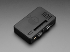 Angled Demo Shot of the Assembled Snap-on Enclosure with the Fruit Jam inside. The USB-A side.