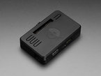 Angled Demo Shot of the Assembled Snap-on Enclosure with the Fruit Jam inside. DVI-D, USB-C side.