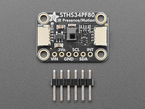 Top Down Front Shot of the Adafruit STHS34PF80 IR Presence / Motion Sensor - STEMMA QT / Qwiic with a 6pin Header.