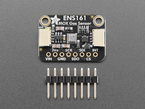 Black, rectangle-shaped MOX gas sensor breakout with 8-pin header.