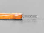 Close-up of anode end on LED filament.