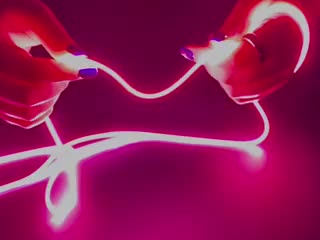 Additional video of pink LED filament being played with.