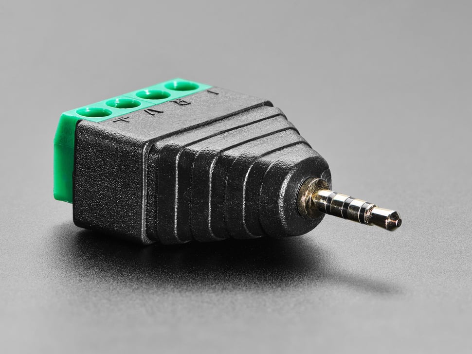Close Up Shot of the 2.5mm TRRS Plug.