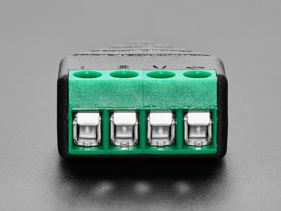 Side Profile Close-Up Shot of the Terminal Block.