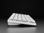 Side Profile Shot of the Key Caps on the Raspberry Pi 500+ Keyboard.