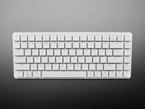 Top Down Top Shot of the Raspberry Pi 500+ Desktop Full Computer Keyboard.
