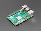 Green credit-card-sized microcontroller.