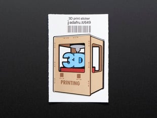 Sticker of a 3D printer