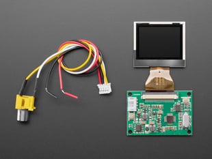 Bare 1.5" Television TFT Display with Receiver board and RCA connector