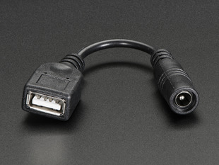 USB A Jack to barrel jack adapter cable.